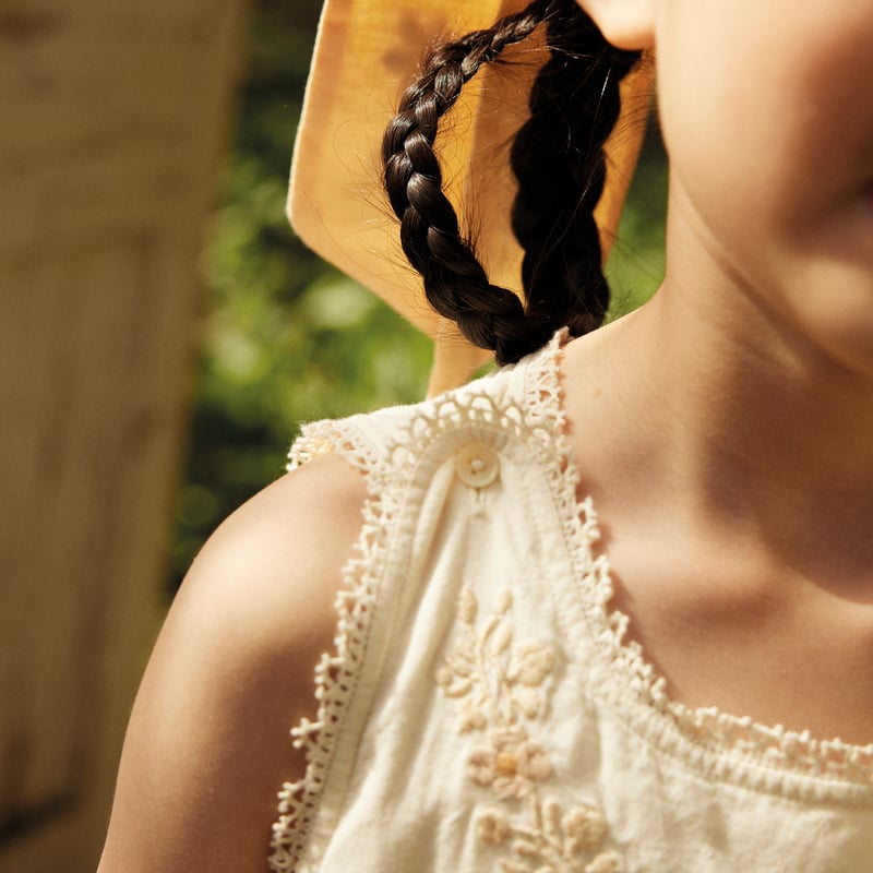 Apolina Clara Dress ワンピース last 1【 Apolina 】 CLARITA DRESS - CREAM/PEACH Y