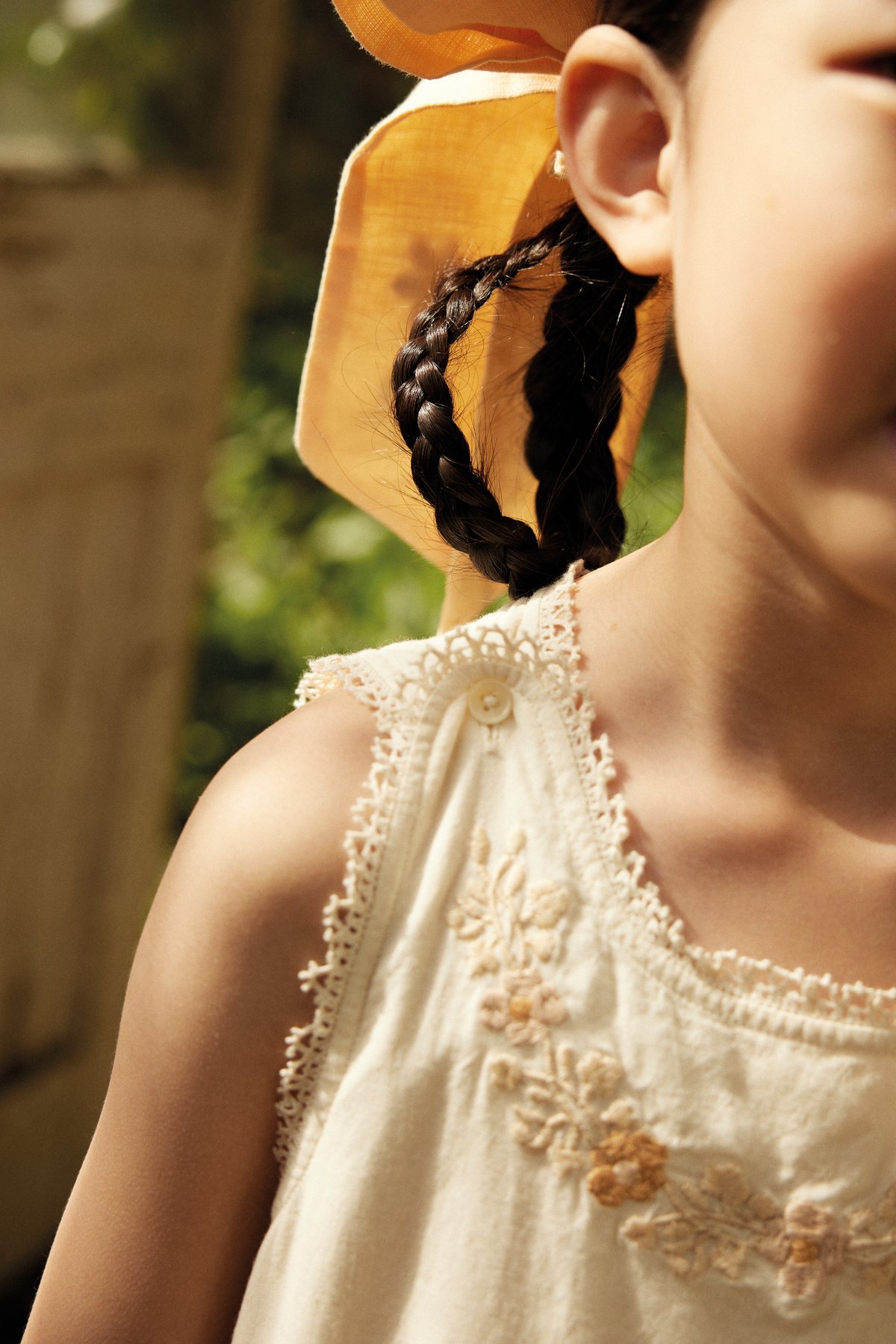 last 1【 Apolina 】 CLARITA DRESS - CREAM/PEACH Y