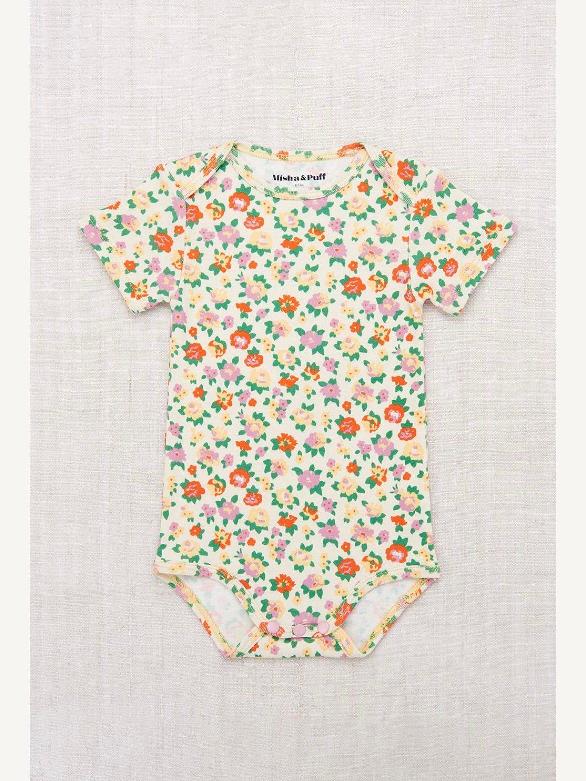 ロンパース・カバーオール misha&puff Baby Short Sleeve Lap Onesie ロンパース・カバーオール misha&puff Baby Short Sleeve Lap