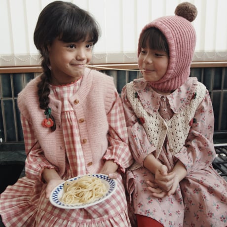 【Emile et Ida】GINGHAM GAUZE DRESS