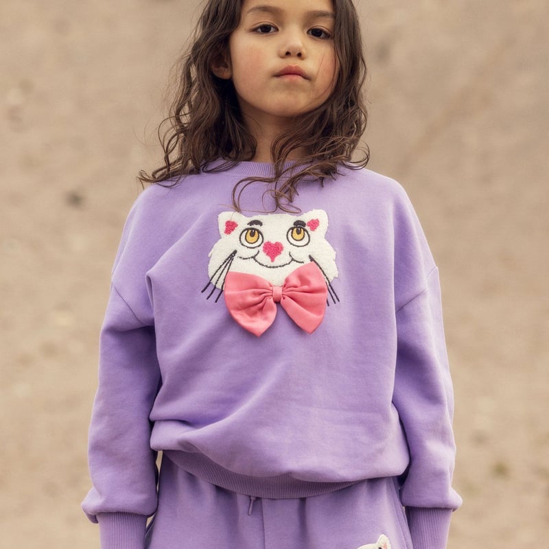 mini rodini】 Cat chenille sweatshirt | MIK & CO