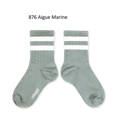 【collegien】8470 Nico - Ribbed Varsity Crew Socks