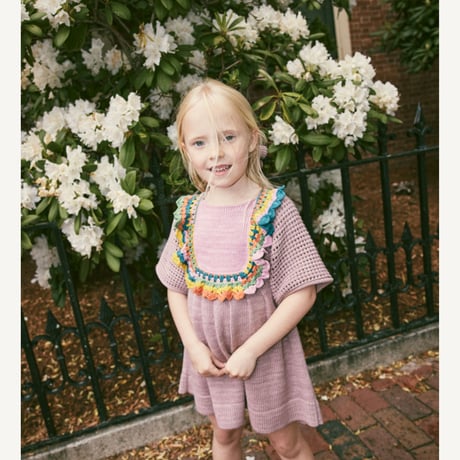【Misha&Puff】Crochet Joya Dress/ Plum Petal