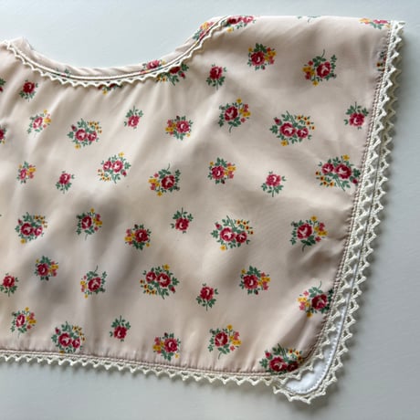 【mik＋】Original Mealtime Bib - Floral - Natural