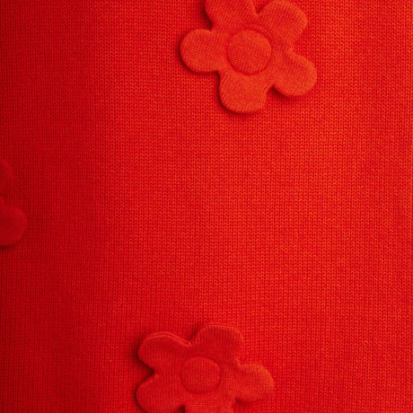 【mini rodini】】 Knitted flower vest dress