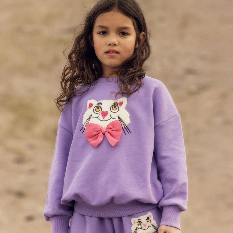 mini rodini】 Cat chenille sweatshirt | MIK & CO