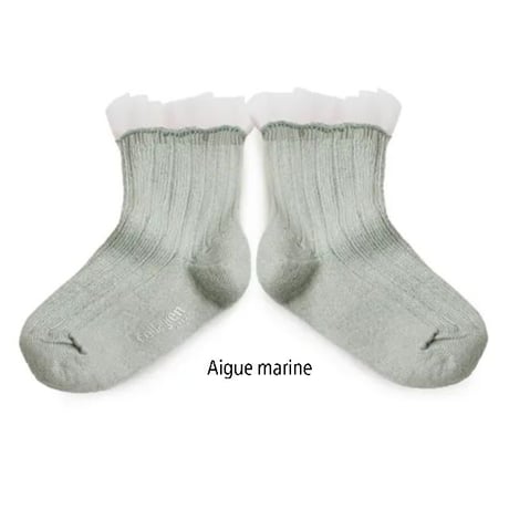 【collegien】3457 Margaux Tulle Ankle Socks