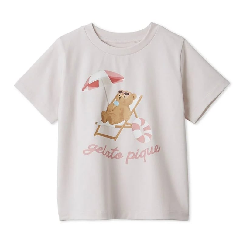 【新品】GELATO PIQUE ドーナツベア Tシャツ 親子セット100cm gelato pique - ジェラートピケ 【BABY】【KIDS】ドーナツベア柄T