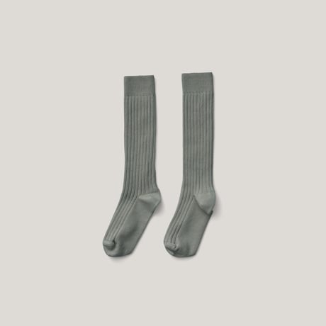 【 SOOR PLOOM 】Knee Rib Sock, Eucalyptus*