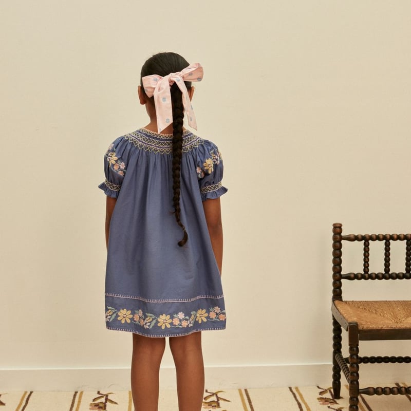 Apolina 】 VERNA SMOCK DRESS - AZUL | MIK & CO