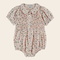 【Emile et Ida】 SMOCKED ROMPER - BERGERE