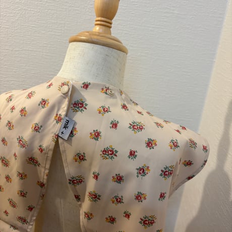【mik＋】Original Tunic  Apron - Floral - Natural（S/M/L）
