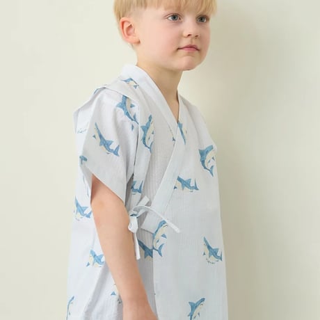 【 gelato pique 】 PKFT262411 KIDS甚平 BLU（size 90~110）