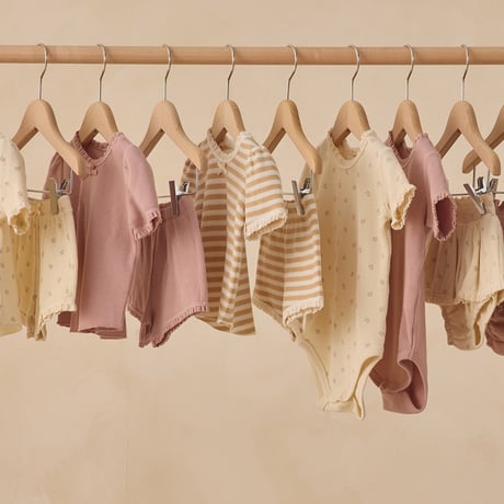 【Quincy Mae】SKIRTED BLOOMER || MAUVE DITSY