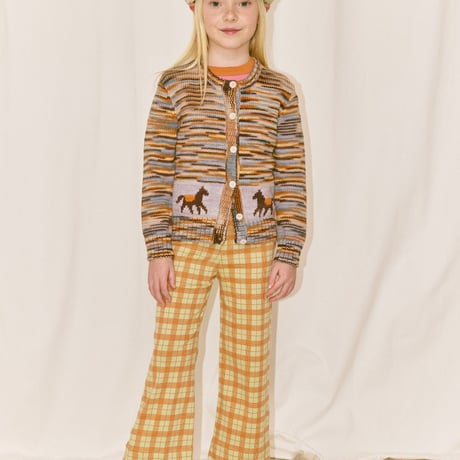 【Misha&Puff】 HORSE TROT CARDIGAN (VIOLA SPACE DYE)