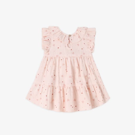 【Quincy Mae】CHARLOTTE DRESS || HEART CONFETTI（18-24m,4-5y,6-7y）
