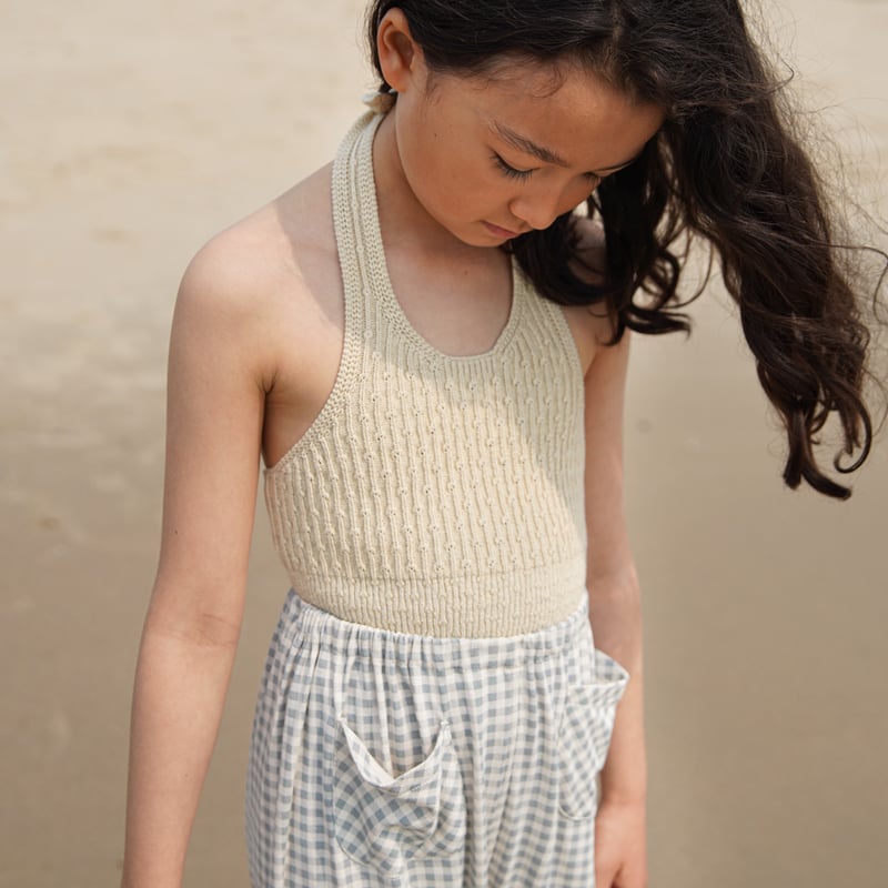 SOOR PLOOM 】Harem, Gingham Print, Azul | MIK