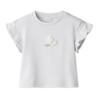 【 Jamie kay 】 JKCT262904 ﾌﾗﾜｰPTﾁｭｰﾙﾓﾁｰﾌTｼｬﾂ LBLU（size 90~120）