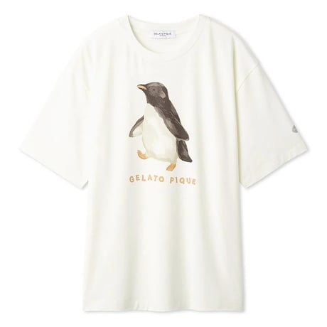 【 gelato pique 】 PMCT262281  HOMME接触冷感ｼｰｱﾆﾏﾙ柄ﾜﾝﾎﾟｲﾝﾄT YEL（メンズsize M, L）