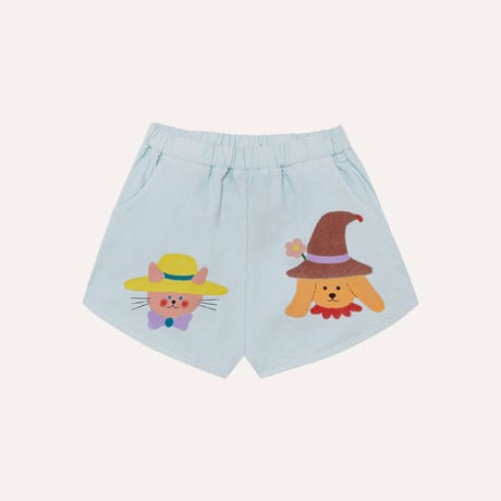 【The Campamento＆Zoey Kim】 Shorts Summer hat - Blue