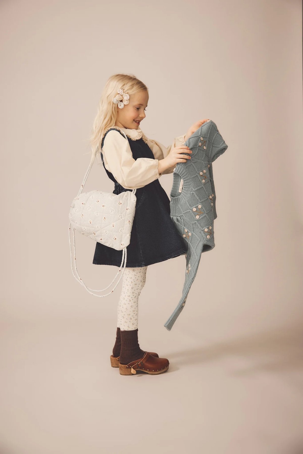 Soor ploom レギンス2y morel 新品未使用 SOOR PLOOM 】Stretch Legging-Calico Print, Oas