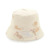【 gelato pique 】 PKGH262466 KIDSｼｰｻｲﾄﾞｷｬｯﾄ柄ｷｬｯﾌﾟ  OATMEAL（頭位52㎝）