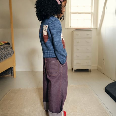 【Misha&Puff】Three Little Kittens Cardigan (Blue Smoke)