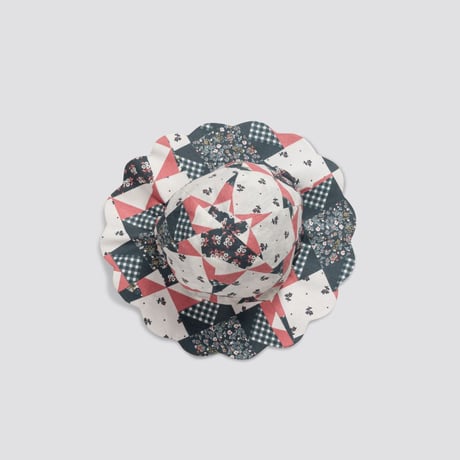 【 little cotton clothes 】Scalloped Hat Patchwork Floral