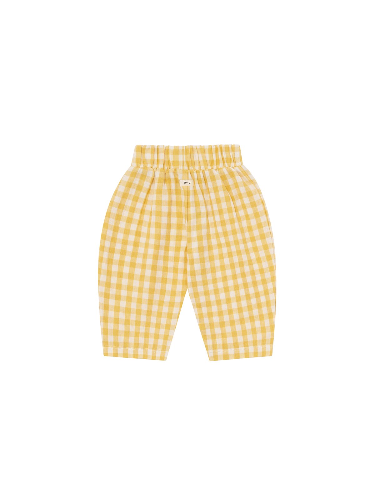organic zoo】 Honeycomb Gingham Fisherman Pants