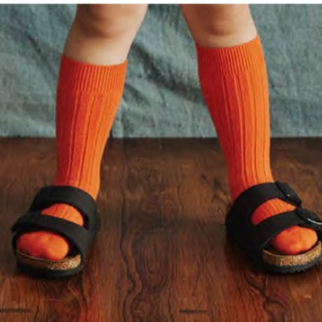 【Collegien × Misha&Puff 】2950 LA HAUTE  Ribbed High Socks - C40  POTIRON