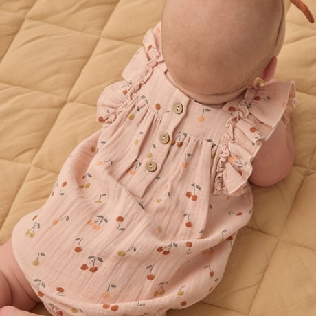 【Quincy Mae】 MAYA ROMPER || CHERRIES