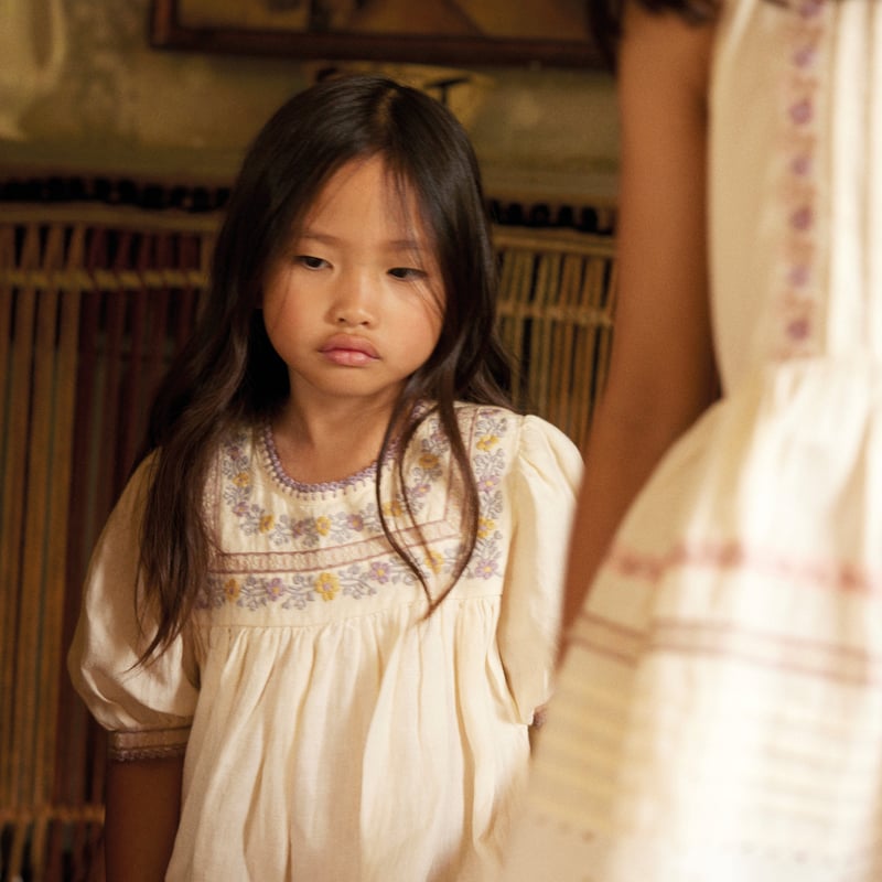 last 1【 Apolina 】 PATSY RIBBONS DRESS - CREAM (