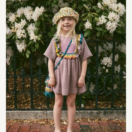 【Misha&Puff】Crochet Joya Dress/ Plum Petal