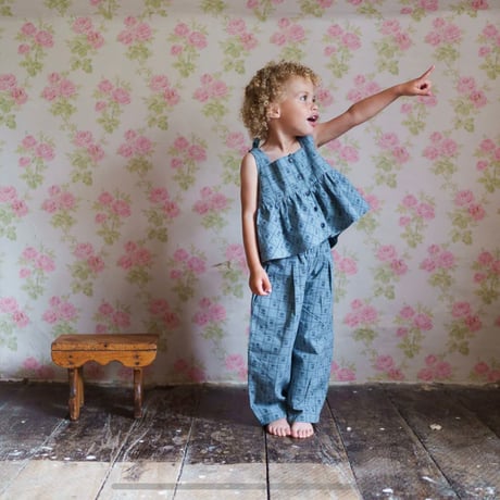 【 little cotton clothes 】Shirley Top - Thyme Floral