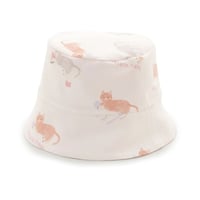 【 gelato pique 】 PKGH262466 KIDSｼｰｻｲﾄﾞｷｬｯﾄ柄ｷｬｯﾌﾟ  PNK（頭位52㎝）