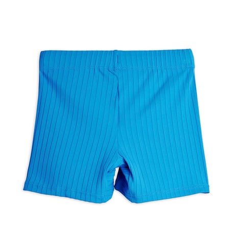 【 MINI RODINI 】Travel agency patch swim pants - Blue