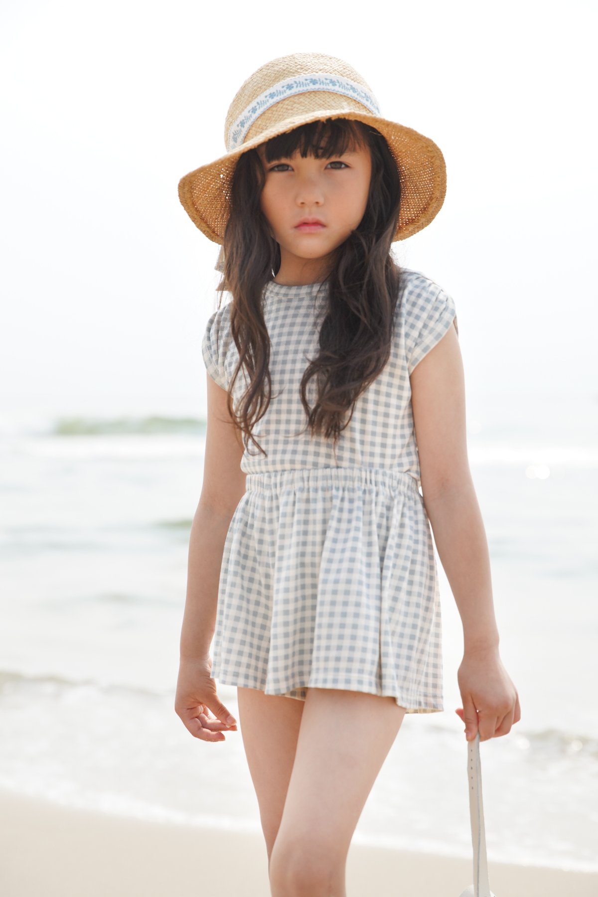 Soor Ploom Sundae 2Y ソーアプルーム　トップス　Tシャツ 3月下旬入荷予定ご予約商品【 SOOR PLOOM 】Sundae Tee, Gingham