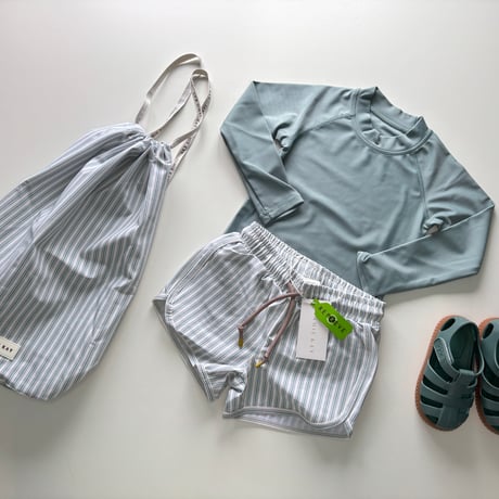 【 Jamie kay 】 JKGT262104 ｽｲﾑ長袖ﾄｯﾌﾟｽ Cenote BLU（size 80~100）