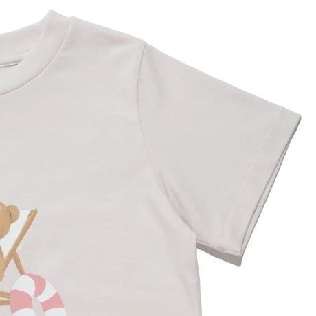 【 gelato pique 】 PKCT262445 KIDSｻﾏｰﾍﾞｱ柄ﾜﾝﾎﾟｲﾝﾄTｼｬﾂ PNK（size 90~120）