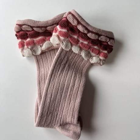 アウトレット【Collegien 】2969 Steph - Knee-high Socks with Gadroon Knit Folded Cuff