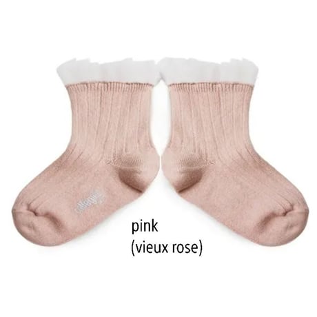 【collegien】3457 Margaux Tulle Ankle Socks