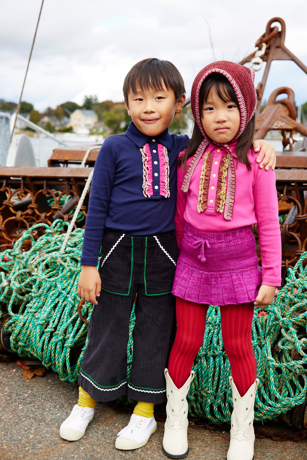 Misha&Puff】Beau Top - Maritime Blue 6y | MIK & CO
