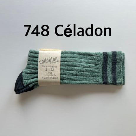 【collegien】8570 Noa - Ribbed Nepp Varsity Knee-high Socks