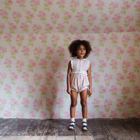 【 little cotton clothes 】Beatrix Romper in Powder