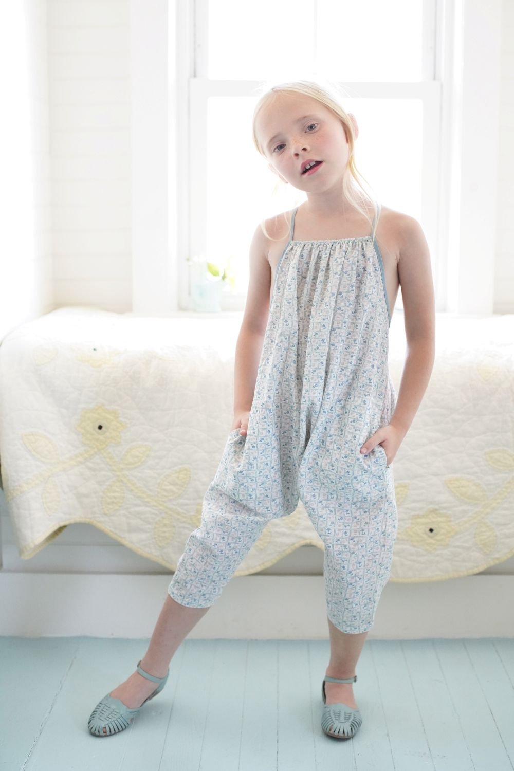 Soor Ploom＊ソーアプルーム＊ギンガム＊Ines Romper＊6y 40％SALE！SOORPLOOM Ines Romper ( sripe) - SEN_TO_SENCE