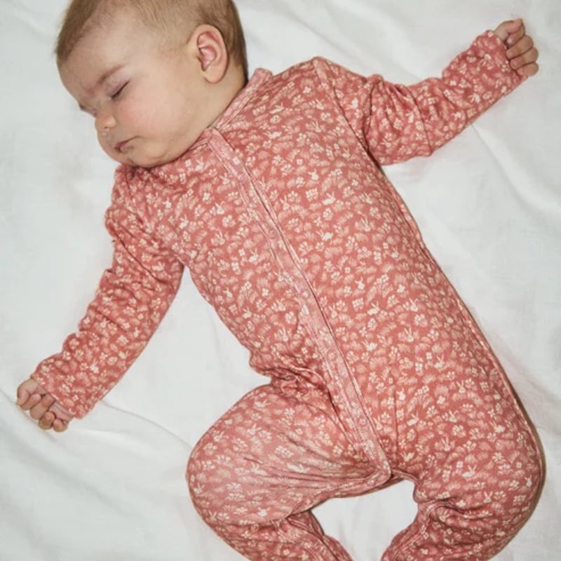 Misha&Puff ワンピース Misha&Puff】Baby Footed One-Piece (Rosewood Bun