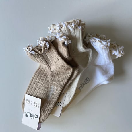 【 Collegien × mik&co 】Rococo frill ankle socks