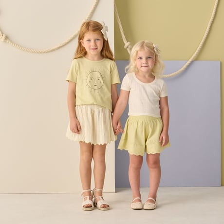 【 Rylee + Cru 】POINTELLE TEE || IVORY