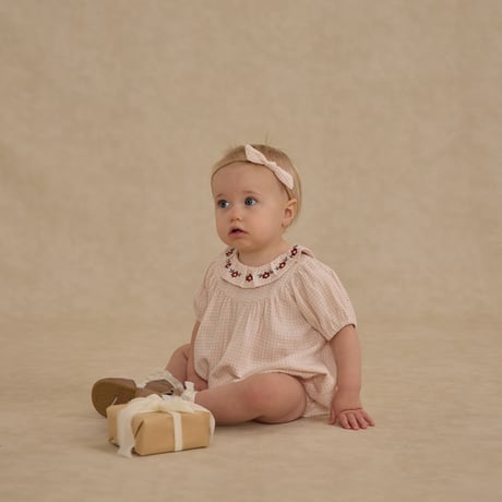【 Rylee + Cru 】   LULA ROMPER || PETAL GINGHAM