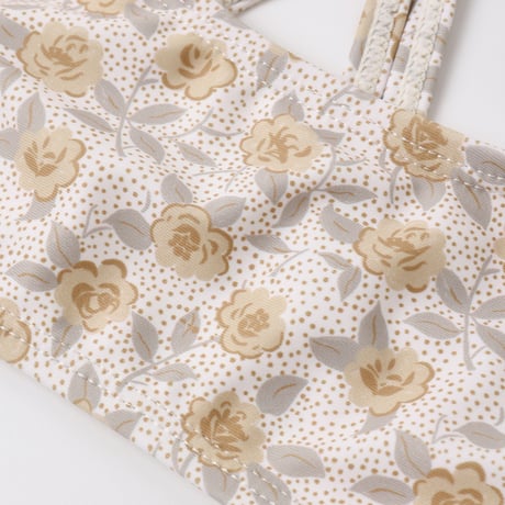 【 Rylee + Cru 】CROP RASHGUARD SET || YELLOW FLORAL